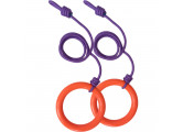 Кольца гимнастические с шнуром Sportex оранжевый